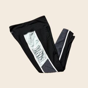 VS Pink Baby Blue Athletic Capri Leggings